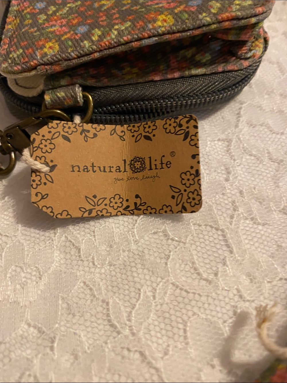 NATURAL LIFE Multicolor Floral Crossbody Wallet with Detachable Strap - Picture 7 of 8